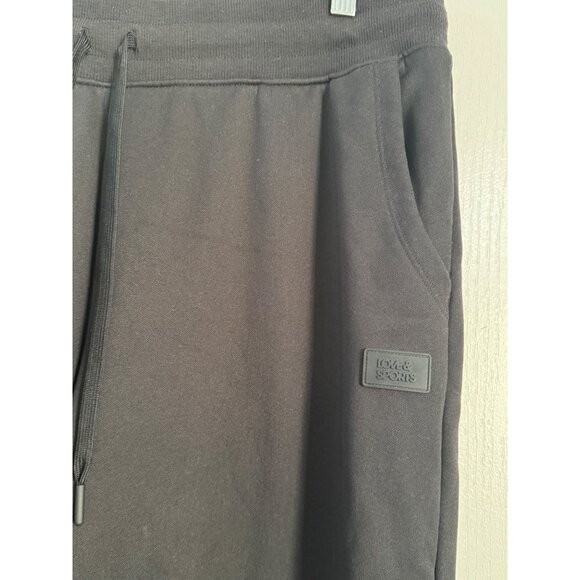 Love & Sports Recycled Polyester Joggers Black Soot Size L - Picture 3 of 8